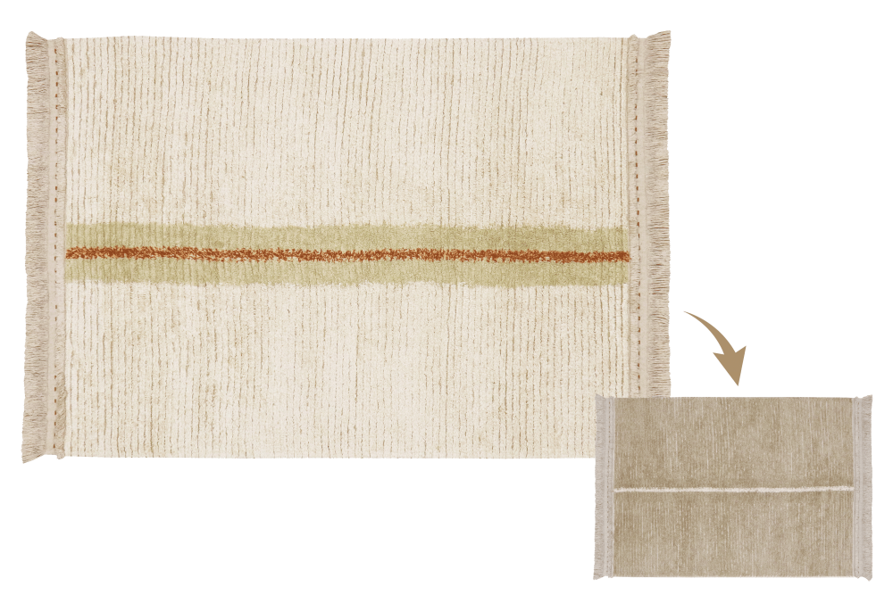 Duet Sage Çift Taraflı Halı, M