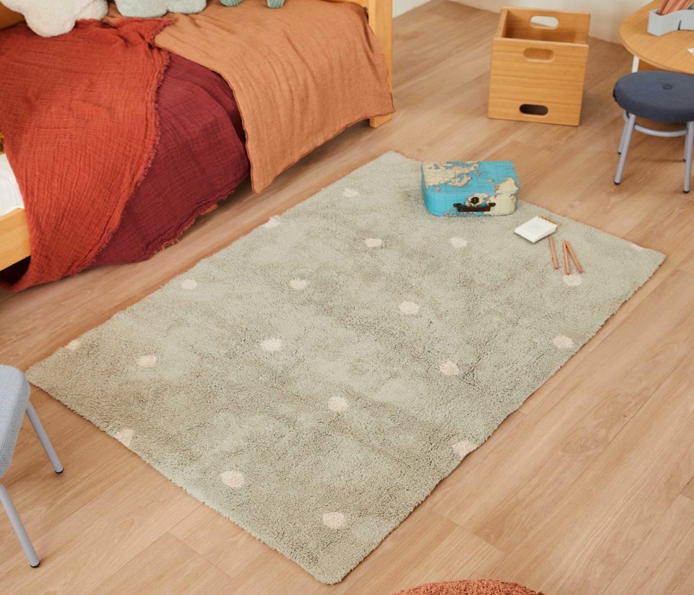 HALI, MİNİ DOT BLUE SAGE